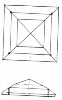 Viereck prisma 24x24mm