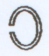 Ring oval 8x6mm  Messingfarben