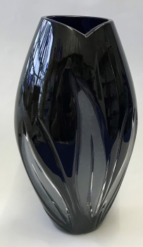 Vase Bleikristall kupferrubin