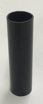 Kerzenhülse aus Glas schwarz 100mm lang