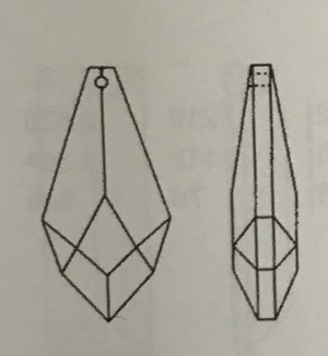 Spitzwachtel 4131/38x19mm