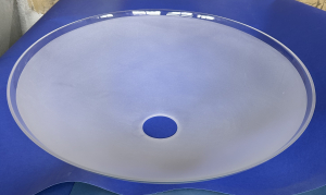 Glaslampenschirm dm 500mm höhe 140mm