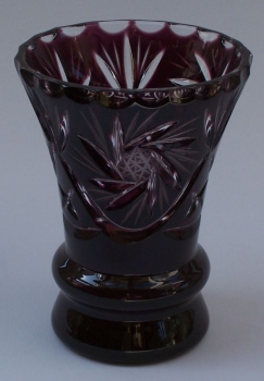 Vase Schleuder Überfang amethyst 1015/12 cm