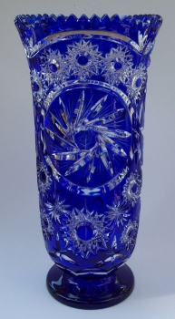 Vase Paris Überfang kobaltblau 1123/37 cm