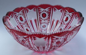 Schale Paris Überfang goldrubin 155/28 cm