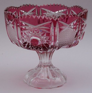 Schale Paris Überfang goldrubin 104/13 cm