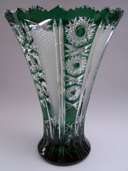 Vase Paris Überfang grün 1015/32 cm