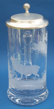 Bierkrug Jagdgravur 0,5 Liter
