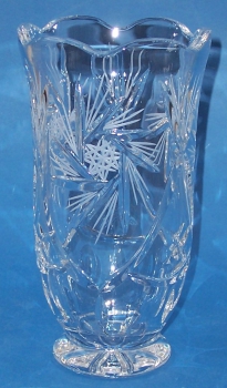 Bleikristall Vase Schleuderstern