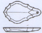 Pendeloque 110x70mm