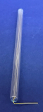 Jugendstil Glasröhrchen 8mm Nr. 224 gerillt