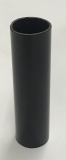 Kerzenhülse aus Glas  schwarz 100mm lang