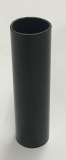 Kerzenhülse aus Glas schwarz 100mm lang