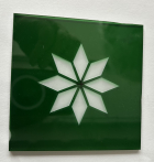 Buntglasecke Friesecke 110x110mm