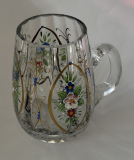 Bierkrug handgemalt echt gold