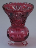 Vase Schleuder Überfang goldrubin 1076/16 cm