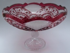 Schale Paris Überfang goldrubin 102/29 cm