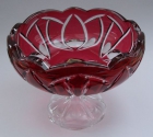 Schale Überfang goldrubin 102/21 cm