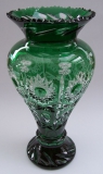 Vase Paris Überfang grün 1354/31 cm