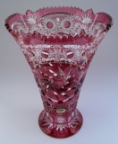 Vase Paris Überfang goldrubin 1015/32 cm
