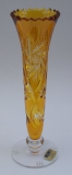 Vase Schleuder Überfang bernstein 1024/22 cm