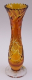 Vase Schleuder Überfang bernstein 1099/18 cm
