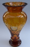 Vase Blume Überfang bernstein 1354/31 cm