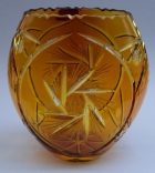 Vase Schleuder Überfang bernstein 1156/17 cm
