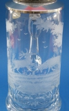 bierglas mit deckel und gravur 0,5 l.