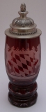 Bierkrug Bayernwappen Überfang 1/2 Liter