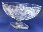 Schale auf Fuß Blume oval